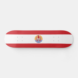 Flagge von Französisch-Polynesien Skateboard