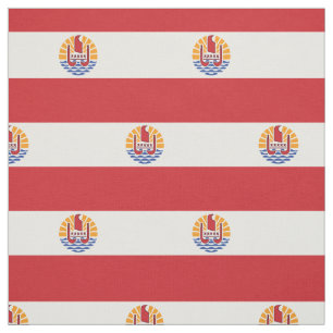 Flagge von Französisch-Polynesien Stoff