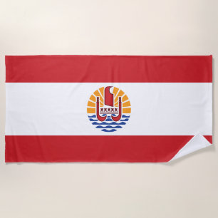 Flagge von Französisch-Polynesien Strandtuch
