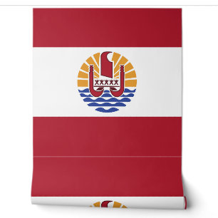 Flagge von Französisch-Polynesien Tapete