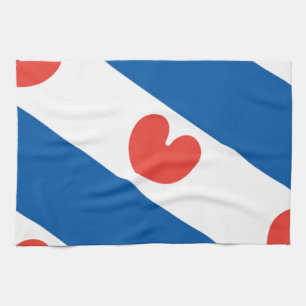 Flagge von Friesland Geschirrtuch