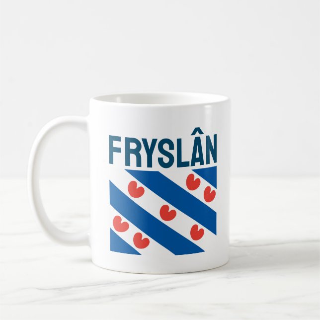 Flagge von Friesland Kaffeetasse (Links)