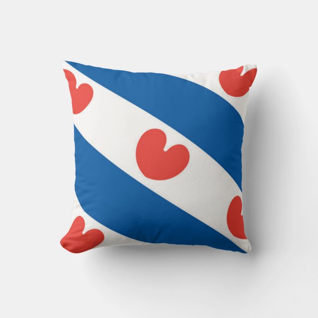 Flagge von Friesland Kissen (Vorderseite)