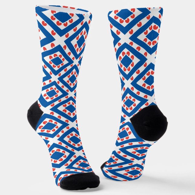 Flagge von Friesland Socken (Gewinkelt)