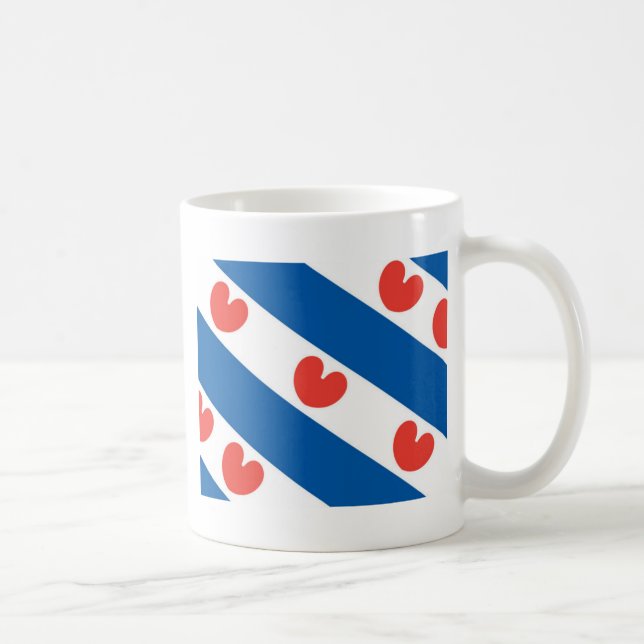 Flagge von Friesland Tasse (Rechts)