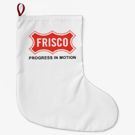 Flagge von Frisco (Texas City) Großer Weihnachtsstrumpf