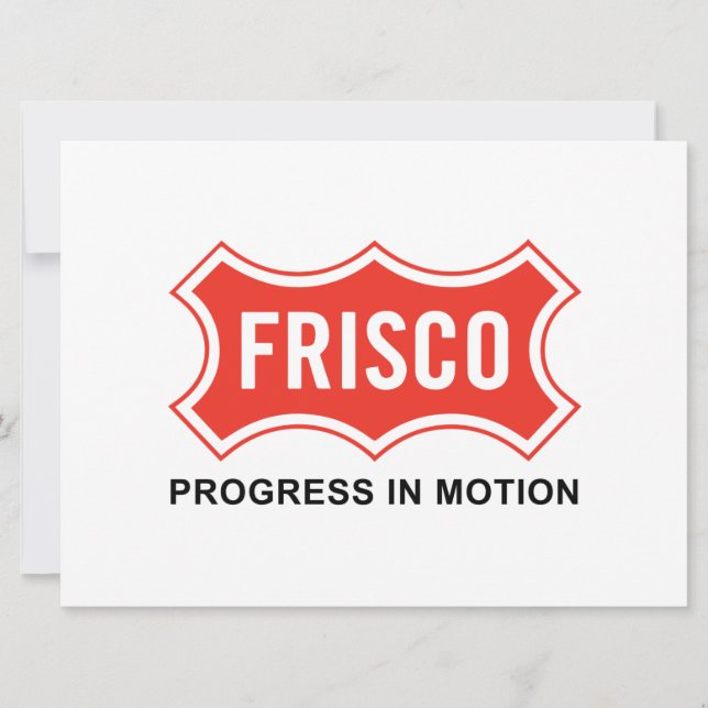 Flagge von Frisco (Texas City) Karte (Vorderseite)