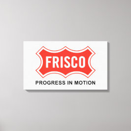 Flagge von Frisco (Texas City) Leinwanddruck