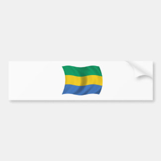 Flagge von Gabun Autoaufkleber