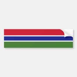 Flagge von Gambia Autoaufkleber
