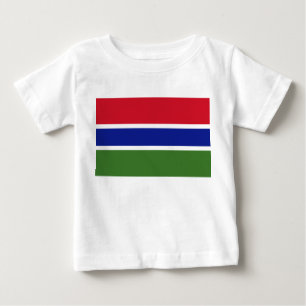 Flagge von Gambia Baby T-shirt