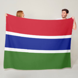 Flagge von Gambia Fleecedecke