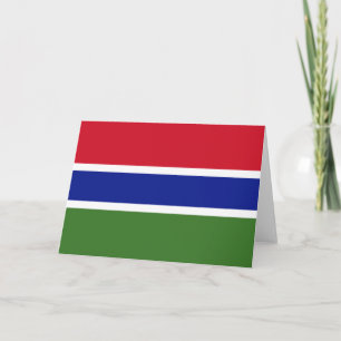 Flagge von Gambia Karte