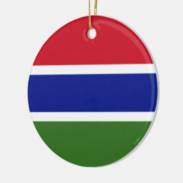 Flagge von Gambia Keramik Ornament