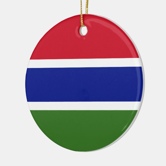 Flagge von Gambia Keramik Ornament (Links)