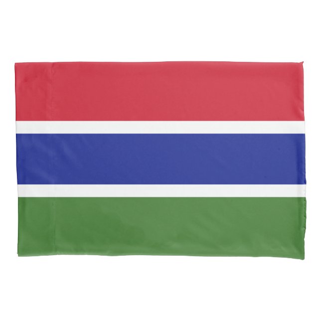Flagge von Gambia Kissenbezug (Vorderseite)