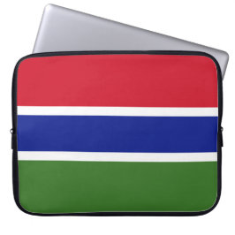 Flagge von Gambia Laptopschutzhülle
