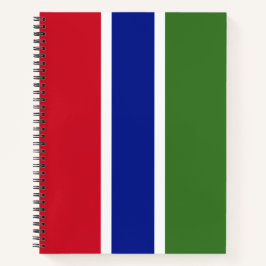 Flagge von Gambia Notizbuch