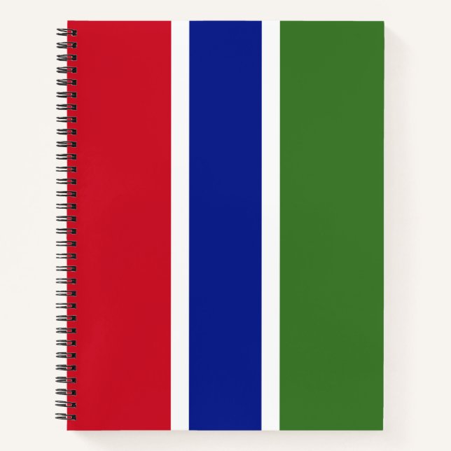 Flagge von Gambia Notizbuch (Vorderseite)