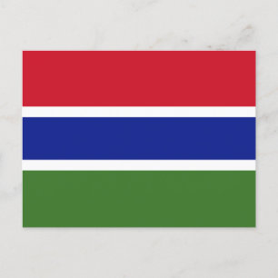 Flagge von Gambia Postkarte