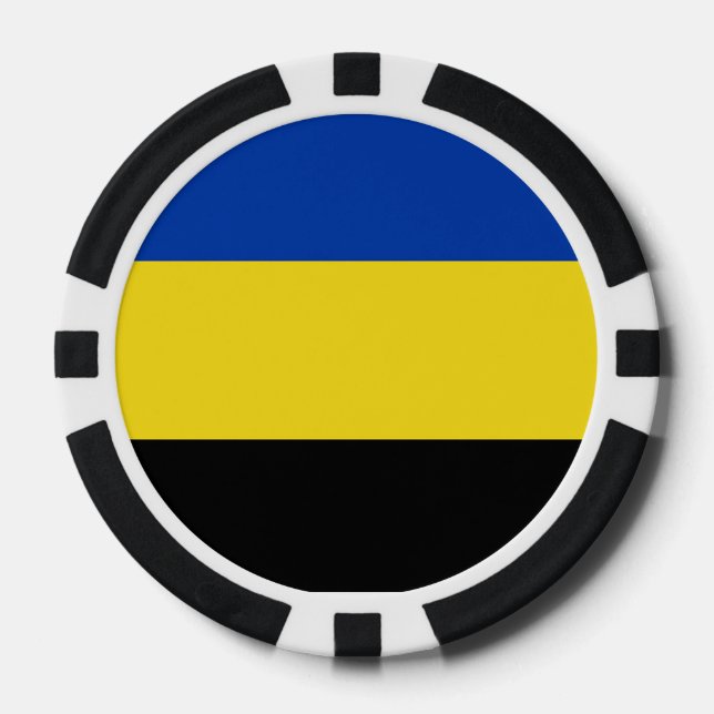 Flagge von Gelderland Pokerchips (Vorderseite)