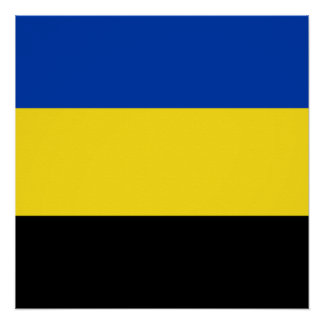 Flagge von Gelderland Poster