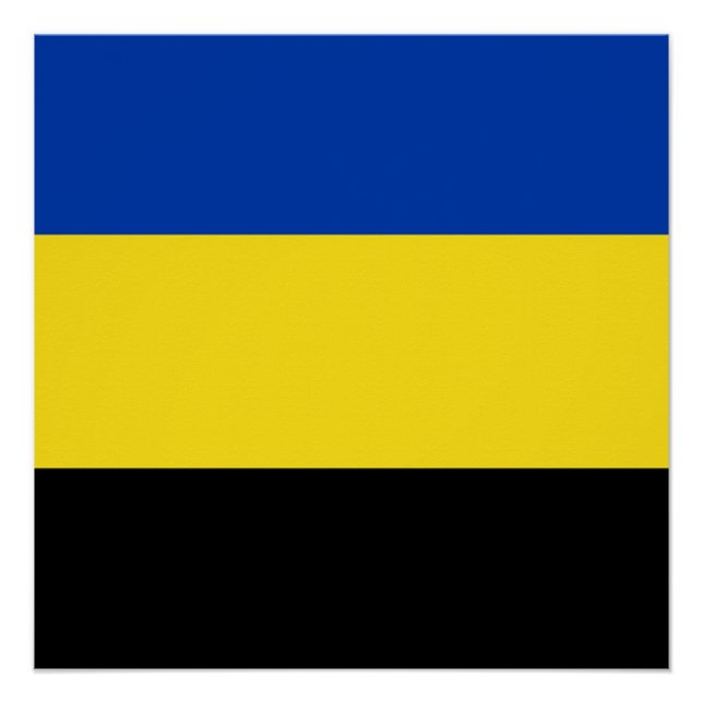Flagge von Gelderland Poster (Vorderseite)
