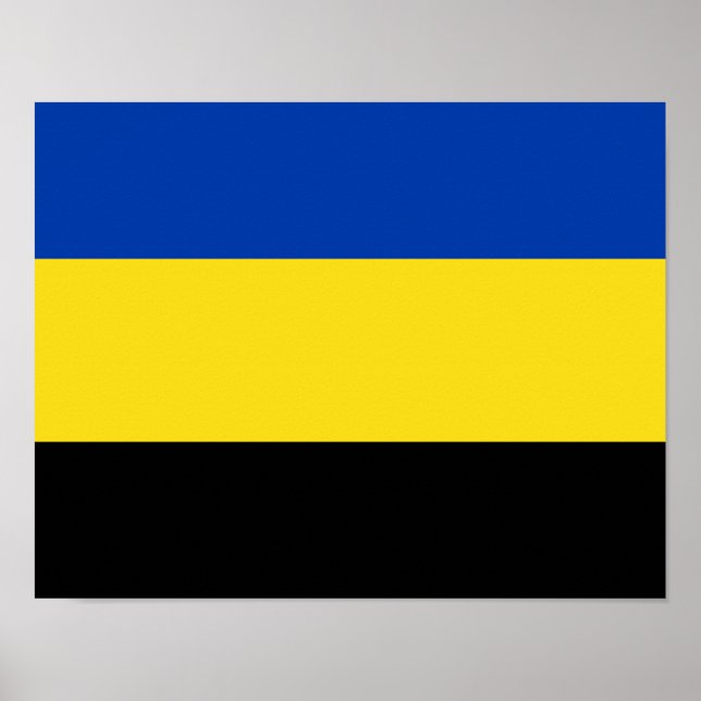 Flagge von Gelderland Poster (Vorne)