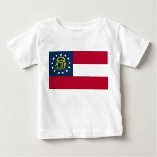 Flagge von Georgia Baby T-shirt