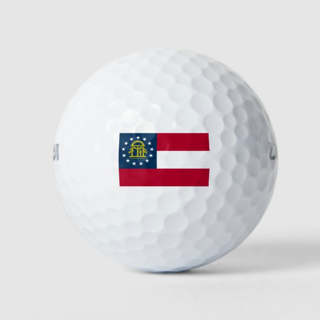 Flagge von Georgia Golfball (Vorderseite)