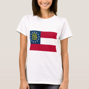 Flagge von Georgia T-Shirt