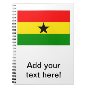 Flagge von Ghana Notizblock