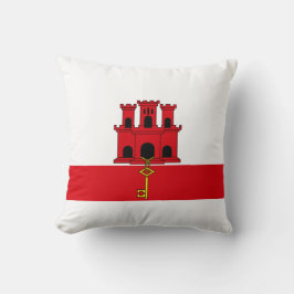 Flagge von Gibraltar Kissen
