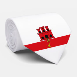 Flagge von Gibraltar Krawatte