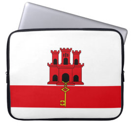 Flagge von Gibraltar Laptopschutzhülle