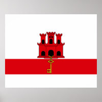 Flagge von Gibraltar
