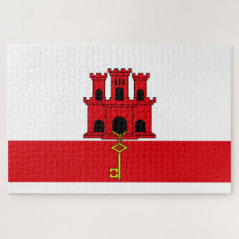 Flagge von Gibraltar Puzzle