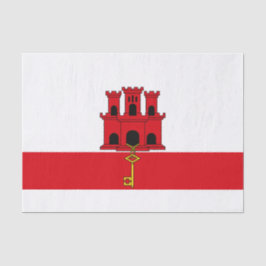 Flagge von Gibraltar Seidenpapier