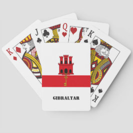 Flagge von Gibraltar Spielkarten