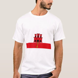Flagge von Gibraltar T-Shirt