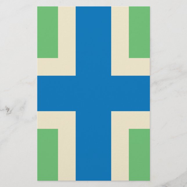 Flagge von Gloucestershire (Landkreis des Vereinig Briefpapier (Vorderseite)