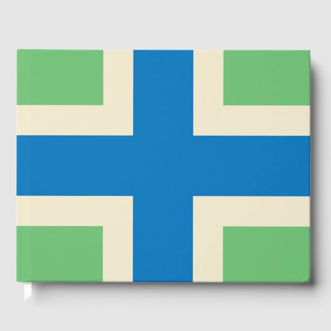 Flagge von Gloucestershire (Landkreis des Vereinig Gästebuch (Vorderseite)