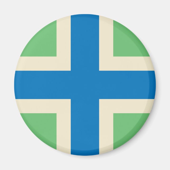 Flagge von Gloucestershire (Landkreis des Vereinig Magnet (Vorne)