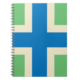 Flagge von Gloucestershire (Landkreis des Vereinig Notizblock