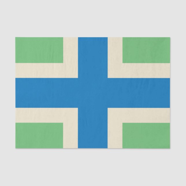 Flagge von Gloucestershire (Landkreis des Vereinig Seidenpapier (Vorderseite)