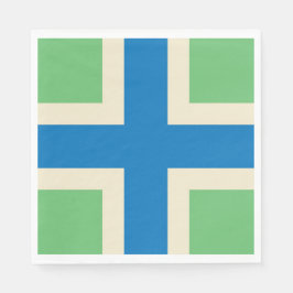 Flagge von Gloucestershire (Landkreis des Vereinig Serviette