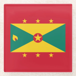 Flagge von Grenada Glasuntersetzer
