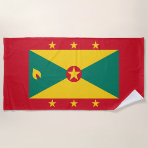 Flagge von Grenada Strandtuch
