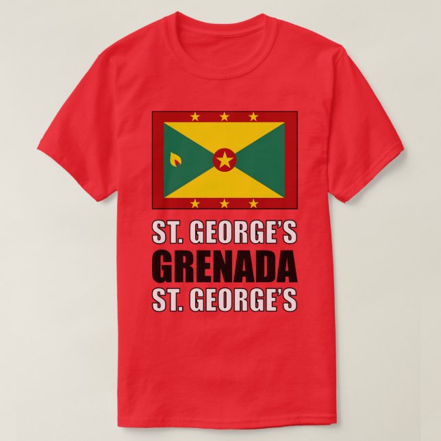 Flagge von Grenada T-Shirt (Design vorne)