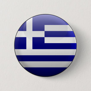 Flagge von Griechenland Button